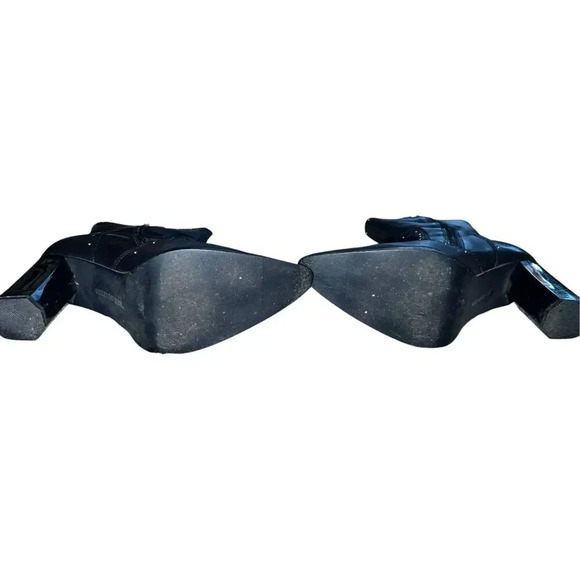 Harley Davidson black studded boots sz 9 Pointed/pointy Block Biker Bella Swan - Picture 4 of 8